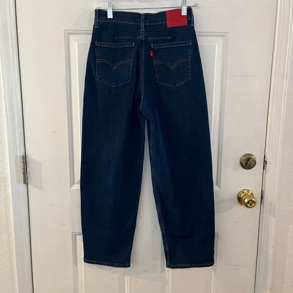 Levi's Woman's Red Tab LEJ Engineered Stretch Blue Premium Jeans Sz 24 x 26 - Picture 2 of 10